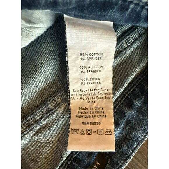 Greene St. Denim High Rise Kick Flare Button Fly Cropped  Jeans Size 31 - Picture 4 of 8